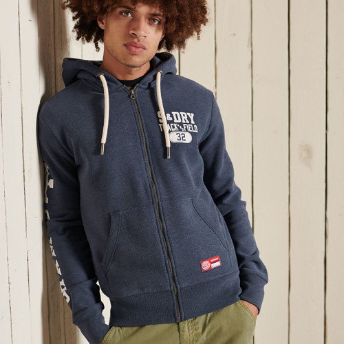 Superdry Ανδρική ζακέτα Track & Field Zip Hoodie